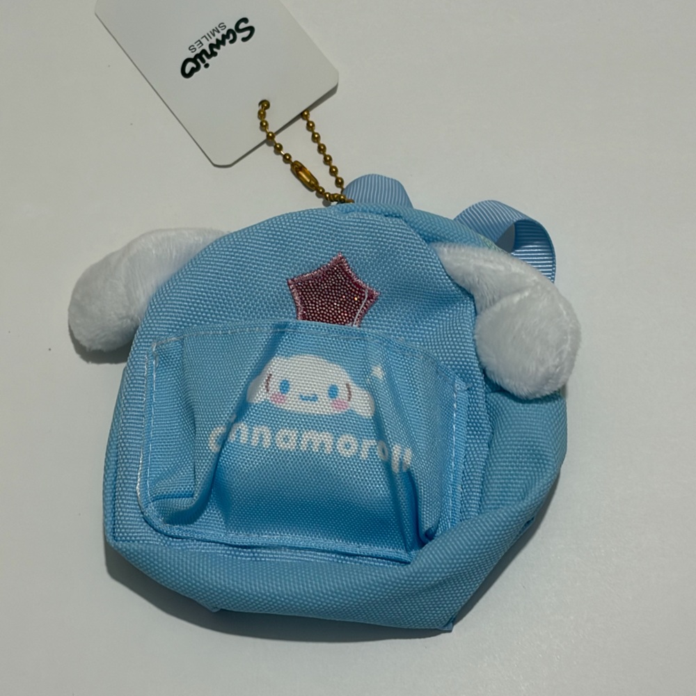 Sanrio Cinnamoroll Mini Backpack Keychain Pouch
